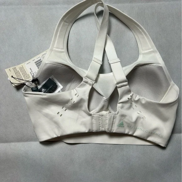 Stella McCartney for adidas white and green sports bra NWT size XS - Picture 2 of 4